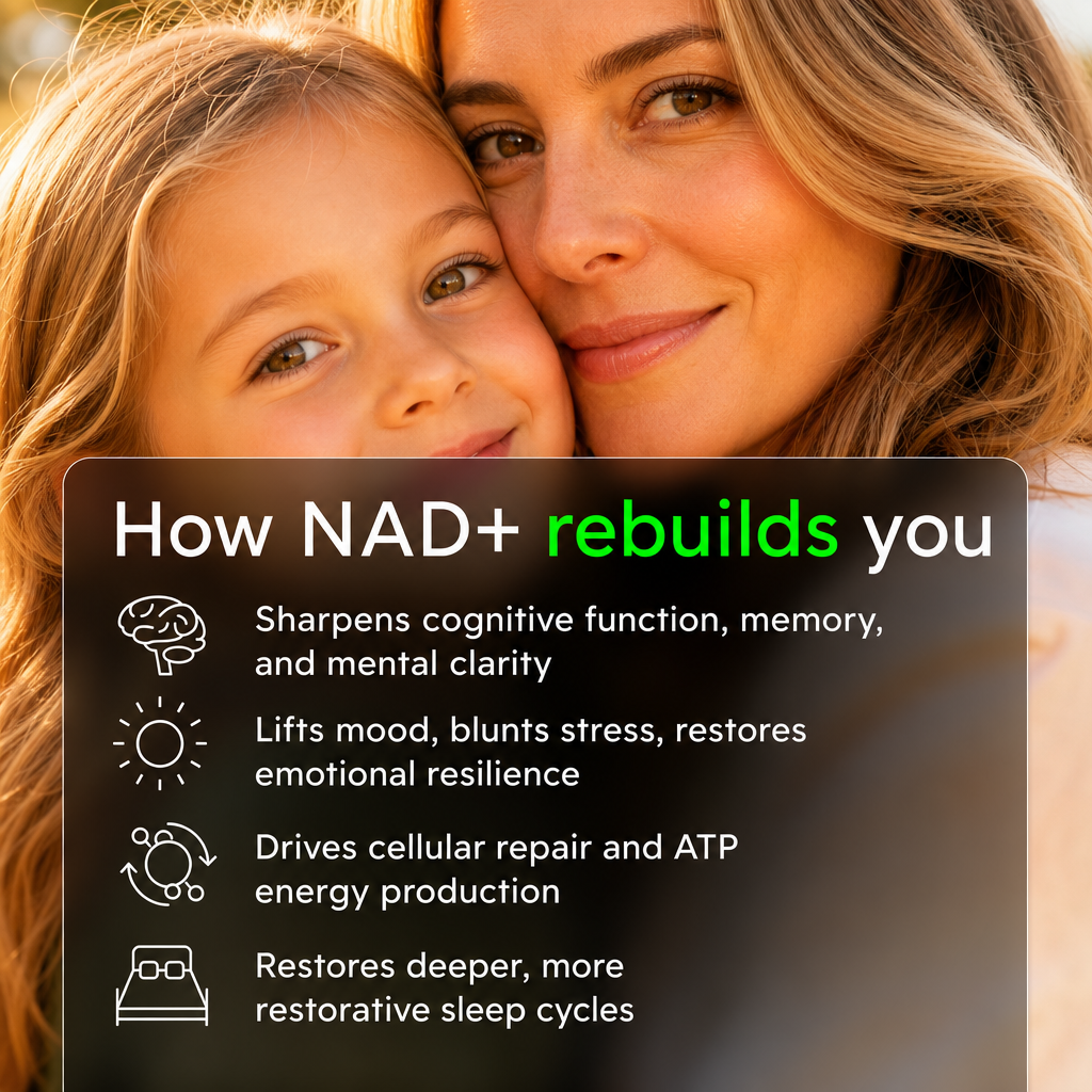How NAD+ rebuilds you. Elevated Health Rx cellular benefits