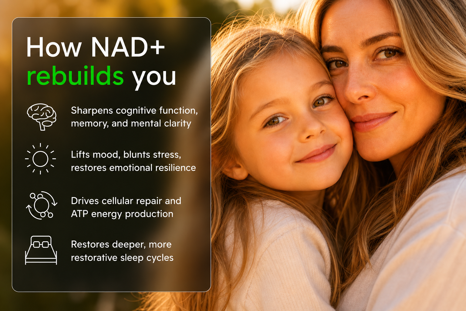 How NAD+ rebuilds you. Elevated Health Rx cellular benefits